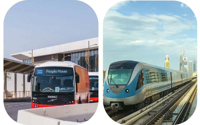 Transport in Dubai - Metro and Buses