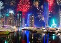 Diwali fireworks in Dubai, UAE