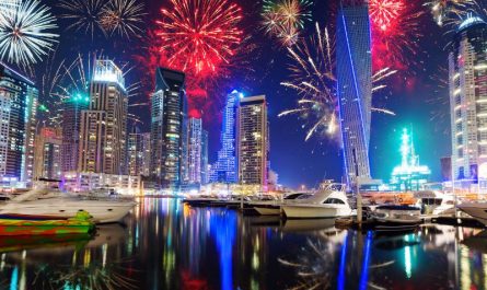 Diwali fireworks in Dubai, UAE