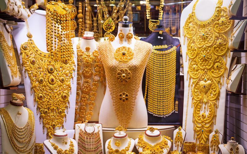 Golden souk in Dubai